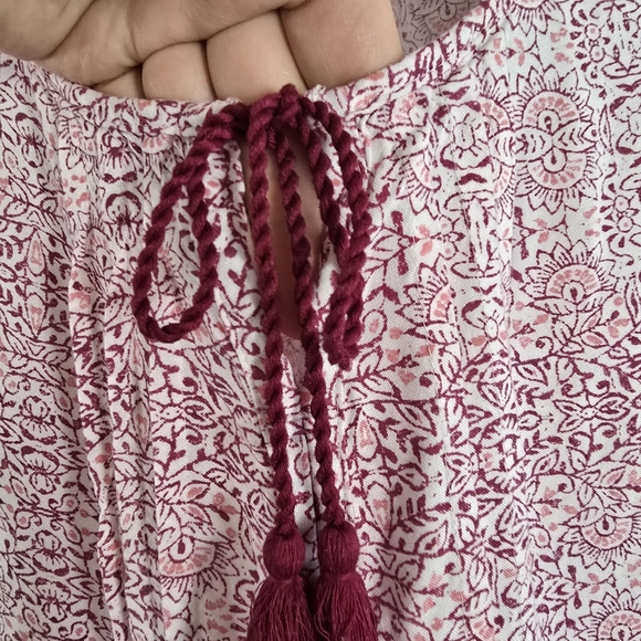 Sonoma Women's Casual Short Sleeve Rayon Floral Blouse Top Size S - Picture 4 of 9